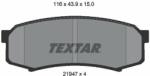 TEXTAR 2194701 Set placute frana, frana disc