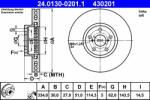 ATE 24.0130-0201.1 Disc frana