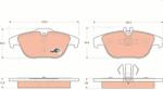 TRW GDB1738 Set placute frana, frana disc