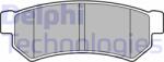 DELPHI LP2502 Set placute frana, frana disc