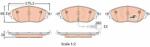 TRW GDB1918 Set placute frana, frana disc