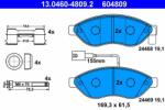ATE 13.0460-4809.2 Set placute frana, frana disc