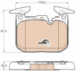 TRW GDB1943 Set placute frana, frana disc