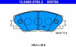 ATE 13.0460-5766.2 Set placute frana, frana disc