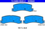 ATE 13.0460-5840.2 Set placute frana, frana disc