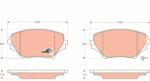 TRW GDB3251 Set placute frana, frana disc