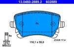 ATE 13.0460-2889.2 Set placute frana, frana disc
