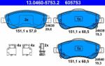 ATE 13.0460-5753.2 Set placute frana, frana disc