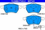 ATE 13.0460-7143.2 Set placute frana, frana disc
