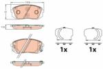 TRW GDB3642 Set placute frana, frana disc