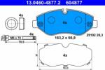 ATE 13.0460-4877.2 Set placute frana, frana disc