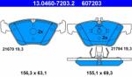 ATE 13.0460-7203.2 Set placute frana, frana disc