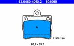 ATE 13.0460-4060.2 Set placute frana, frana disc