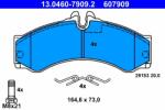 ATE 13.0460-7909.2 Set placute frana, frana disc
