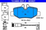ATE 13.0460-3821.2 Set placute frana, frana disc