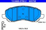 ATE 13.0460-5760.2 Set placute frana, frana disc