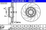 ATE 24.0130-0185.1 Disc frana