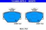 ATE 13.0460-3979.2 Set placute frana, frana disc