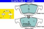 ATE 13.0470-7195.2 Set placute frana, frana disc