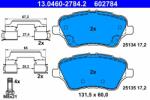 ATE 13.0460-2784.2 Set placute frana, frana disc