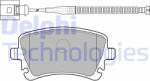 DELPHI LP1860 Set placute frana, frana disc