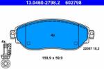 ATE 13.0460-2798.2 Set placute frana, frana disc