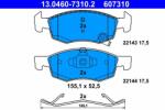 ATE 13.0460-7310.2 Set placute frana, frana disc