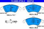 ATE 13.0460-2734.2 Set placute frana, frana disc