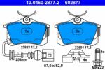 ATE 13.0460-2877.2 Set placute frana, frana disc