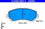 ATE 13.0460-5691.2 Set placute frana, frana disc