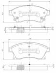 NIPPARTS N3600914 Set placute frana, frana disc