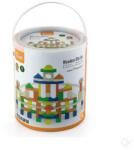 Fakopáncs Építőkocka, kerek dobozos (100 db-os, színes) (6626)