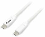 Equip Átalakító Kábel - 128362 (USB-C 3.2 Gen1 to USB-C, apa/apa, PD: 60W, fehér, 2m) (128362)