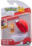 Pokémon Figurina in bila Clip N Go Pokemon S2 - Chimchar si Poke Ball Figurina