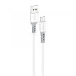 Foneng X66 USB-A - USB-C kábel 1m fehér-szürke (6970462516736)