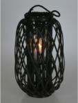 H&S Collection Felinar, 50x28 cm, negru, bambus 438002030 (443161)
