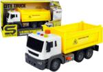  Lean-toys Építőipari jármű billenőplatós teherautó 1: 16 Sárga emelőpótkocsi