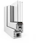  120x120 cm, bukó-nyíló, balos, fehér, háromrétegű üvegezésű EkoSun 70 CL műanyag ablak
