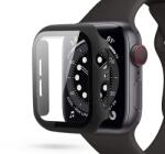 Haffner Apple Watch 4/5/6/SE (44 mm) védőtok beépített edzett üveggel - DEFENSE 360 - fekete (ECO csomagolás) (FN0179) (FN0179)