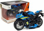  Lean-toys Motorkerékpár nyújtással és hanggal 1: 14 Kék