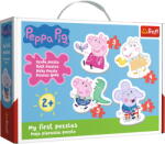 Trefl PUZZLE BABY CLASIC SIMPATICA PEPPA PIG 18 PIESE SuperHeroes ToysZone Puzzle