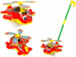  Lean-toys Plane Pusher Bell Pilot Stick Red