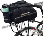  Wozinsky kerékpár kerékpártartó táska hátsó csomagtartó táska 35L palacktartóval, fekete (WBB19BK)