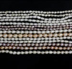  Perle de Cultura Bob de Orez Margele Pentru Bijuterii 3-8 x 2-6 mm - Lungime Sirag 33-36 cm