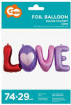 Godan Fólia lufi - LOVE felirat, csak csak levegővel tölthető, 74x29cm (LUFI452130)