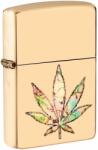 Zippo Brichetă Zippo Leaf Cannabis Fusion Brass 49240 49240 Bricheta