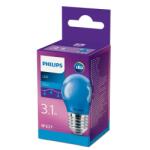Philips Bec LED Philips COLORED BLUE P45, E27, 3.1W (25W), lumina (000008718696748626) - marketforall