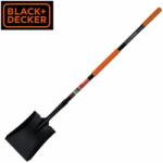 Black & Decker Квадратна лопата с дръжка от фибростъкло Black + Decker (B+D 8711252234441)