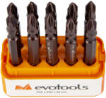Evotools Varf Surubelnita cu Cap Dublu (10 bucati) - Tip PH2 (681422) Surubelnita