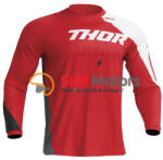 Thor Bluza Motocross/Enduro Thor Sector Edge rosu cu alb